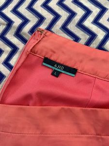 Ajio Pencil Satin Skirt