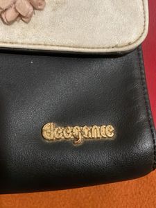 Elegance Red And White Satchel