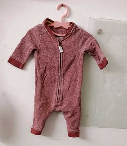 Cute Baby Zip-Up Romper