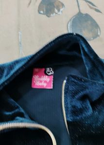 Green blinky Velvet dress