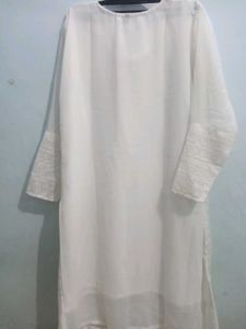 White Chikankari Kurti - XXL [Unused]