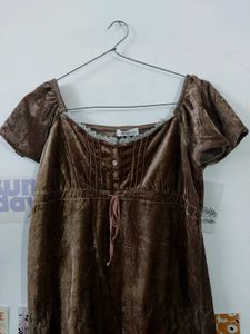 Brown Cottagecore Tunic
