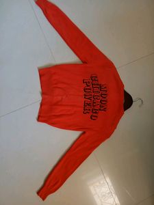 Orange Red Korean Brand Sweater