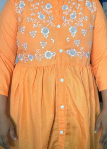 kurti orange beautiful new hi hai