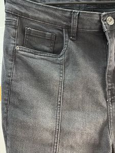 Vintage Style Bootcut Jeans - Grey