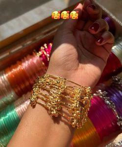 Golden Ghungroo Bangles Set