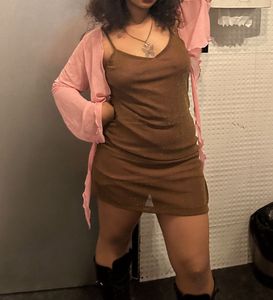 Brown Party Dress