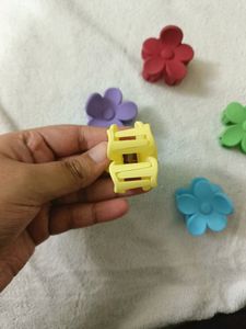 Korean Flower Clutchers/Hair Claws Combo