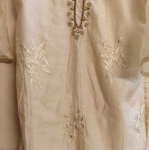 Punjabi Suit With Beautiful Net Dupatta✨