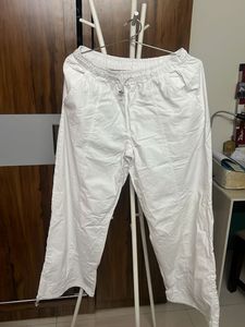 White Casual Pants