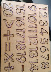 Number And Alphabet Puzzle Board