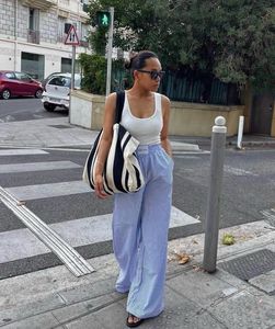 Pintresty 🌸oversized flared Trouser Pants