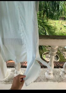 LIGHT SEA GREEN LONG KURTA OR DRESS