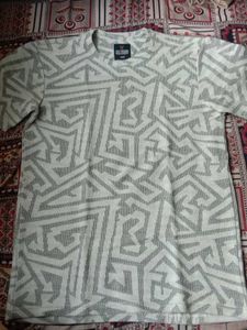 Grey Patterned T-Shirt
