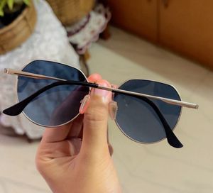 Hexagonal Blue Sunglass