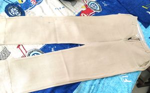 Linen Burberry Man's Trouser