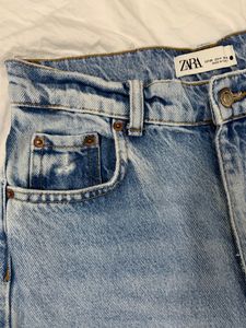 TRF ZARA HIGH WAIST WIDE LEG JEAN