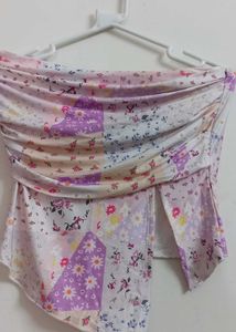 Floral Print Tube Top