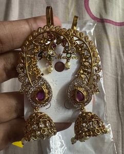 Antique Temple Jhumka Earrings