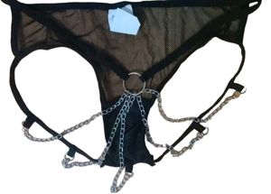 Mesh &amp; Chain Detail Panty