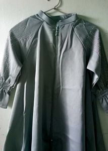 Brand New Sage Green Zipper Abaya  Size 28