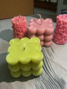 Unique Decorative Bubble &amp; Floral Candles