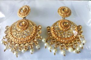 Gold Tone Dangle Earrings sealed pack