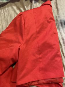 Red Cropped Blazer❤️🎯 Super Trendy And Cute 🥰🥰