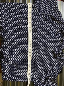 B+Vestry Navy Blue And White Top