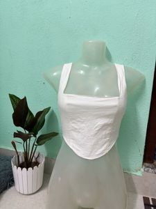 White Crop Top