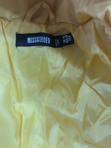 Yellow Hooded Puffer Jacket