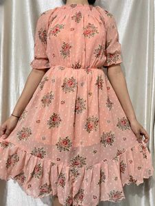 Pink Floral Dress