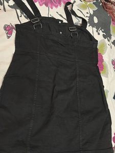 Button Down Pinafore Shaped Dress