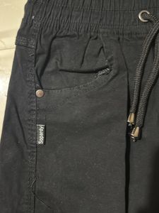 slim fit Black Cargo Pants