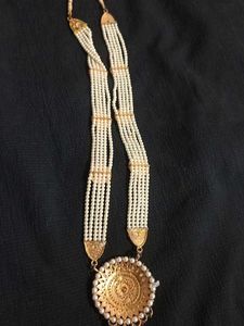 Vintage Inspired Pearl &amp; Long Necklace