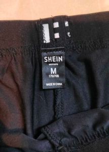 Shein Print Black Joggers