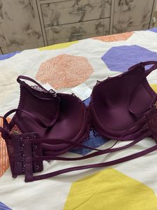 Burgundy Lace Lingerie Set