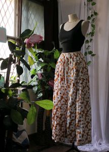 Floral Print Adjustable Pants