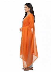 Organaza Heavy Wedding Orange Salwar Kameez Suit