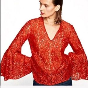 Zara Bell Sleeve Top