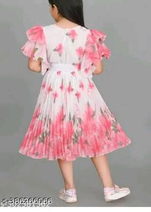 Cute Floral Girls Dress