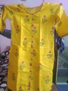 Yellow Floral Kurta