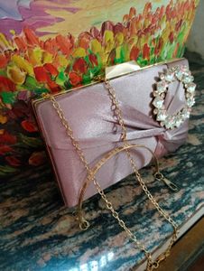 Elegant Pink Evening Clutch New 10/10