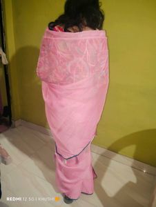 Pink saree