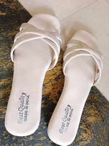 Elegant Off White Flats