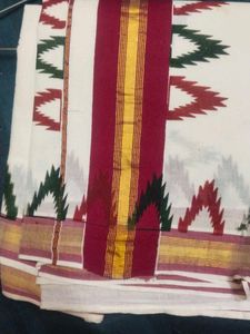 Kerala Cotton Dhoti with Border