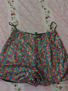 KOOVS SHIMMER COLORFUL SHORTS