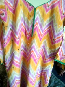 Multicolour 3/4th Sleeves Top