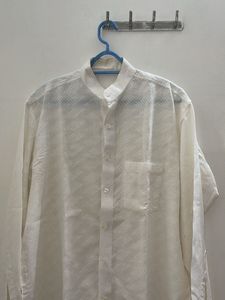 Pure cotton off-white shirt