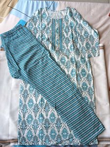 Cotton Kurti With Plant